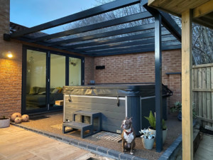 Canoports Simplicity Xtra Veranda Installation Hottub Leeds