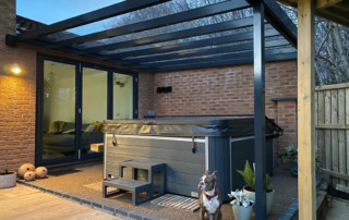 Canoports Simplicity Xtra Veranda Installation Hottub Leeds