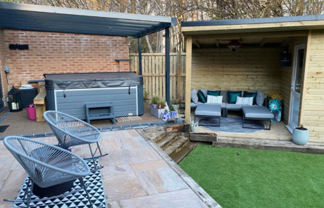 Canoports Simplicity Xtra Veranda Installation Hottub Leeds