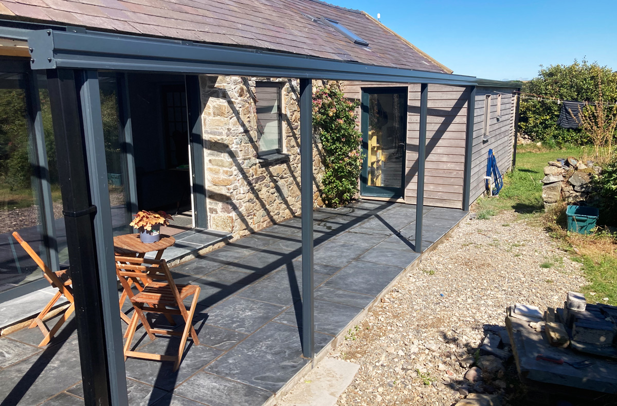 Canoports Simplicity 6 Veranda Installed In Pembrokeshire